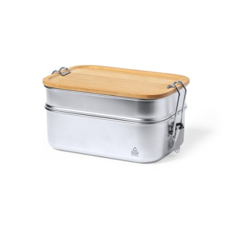 Lunch box publicitaire en inox recyclé 940ml Vickers Lunch box publicitaire en inox recyclé 940ml Vickers