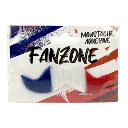 Moustache de supporter Tricolore Moustache de supporter Tricolore