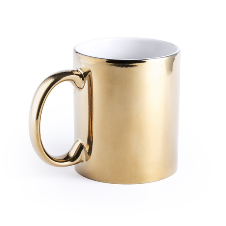 Mug doré ou argenté avec gravure 350 ml Renkur Mug doré ou argenté avec gravure 350 ml Renkur