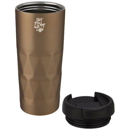 Mug istoherme personnalisable Prism de 450&nbsp;ml en inox