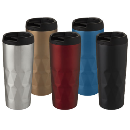 Mug istoherme personnalisable Prism de 450&nbsp;ml en inox