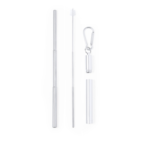 Paille réutilisable et extensible en acier inoxydable Jexor Paille réutilisable et extensible en acier inoxydable Jexor
