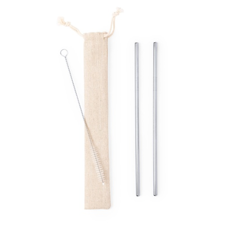 Paille réutilisable personnalisable en inox Kalux Paille réutilisable personnalisable en inox Kalux