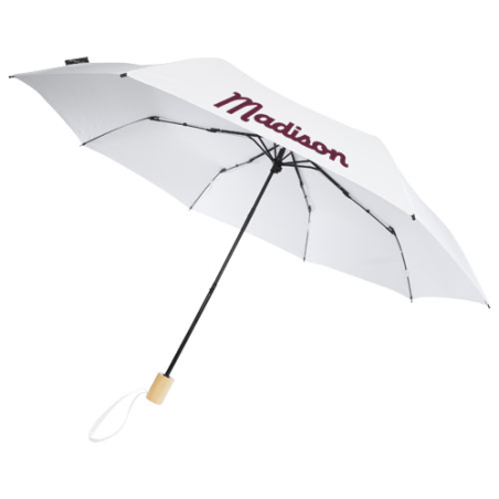 Parapluie pliable & tempête publicitaire en PET recyclé - Ø98cm - Birgit