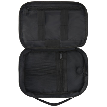 Pochette de voyage personnalisée Ross en RPET certifié GRS de 1 L Pochette de voyage personnalisée Ross en RPET certifié GRS de 1 L