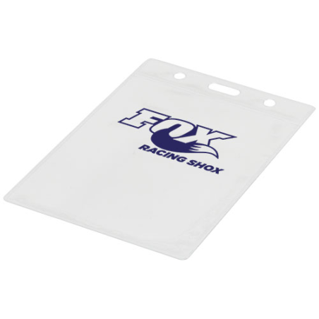 Porte-badge personnalisable pour tour de cou 3 trous - 9,4 x 8,3 cm - Lorenzo Porte-badge personnalisable pour tour de cou 3 trous - 9,4 x 8,3 cm - Lorenzo