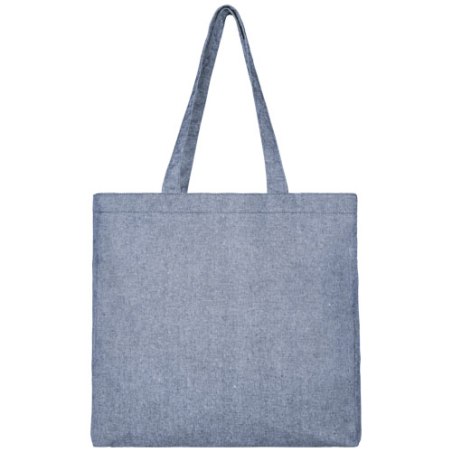 Sac shopping publicitaire Pheebs en polycoton recyclé avec soufflet 210&nbsp;gr/m² 13L