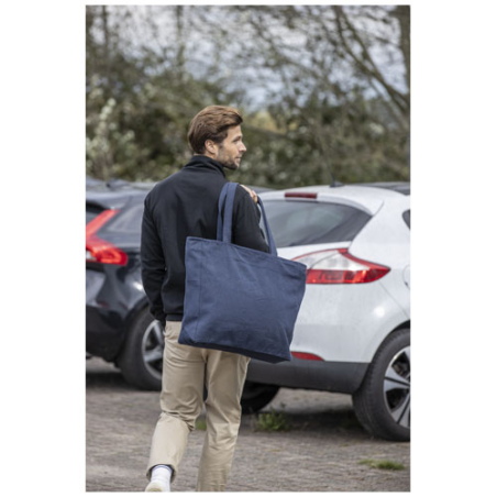 Sac shopping publicitaire en polycoton recyclé Aware™ de 500&nbsp;g/m² - Weekender