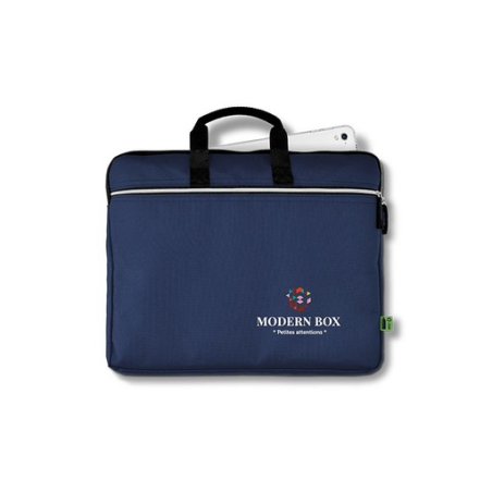 Sacoche personnalisable porte-document et ordinateur portable en RPET