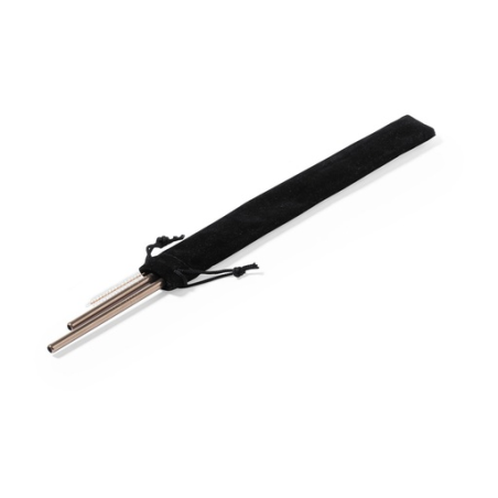 Set de deux pailles en inox et cuivre personnalisé Firux Set de deux pailles en inox et cuivre personnalisé Firux