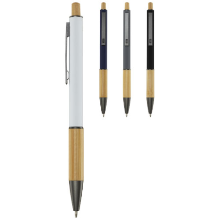Stylo bille personnalisable en aluminium recyclé Darius encre noire Stylo bille personnalisable en aluminium recyclé Darius encre noire