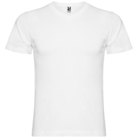 T-shirt publicitaire en coton 150 g/m2 Samoyedo col en V pour homme