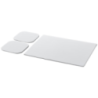 Tapis de souris et sous-verre carré publicitaires Brite-Mat® en plastique recyclé Tapis de souris et sous-verre carré publicitaires Brite-Mat® en plastique recyclé