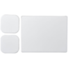 Tapis de souris et sous-verre carré publicitaires Brite-Mat® en plastique recyclé Tapis de souris et sous-verre carré publicitaires Brite-Mat® en plastique recyclé