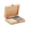 Coffret personnalisé en bambou avec 9 cubes-glaçons en pierre DUNDALK Coffret personnalisé en bambou avec 9 cubes-glaçons en pierre DUNDALK