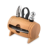 Mini tonneau en bois personnalisable avec 4 accessoires à vin BOTA Mini tonneau en bois personnalisable avec 4 accessoires à vin BOTA