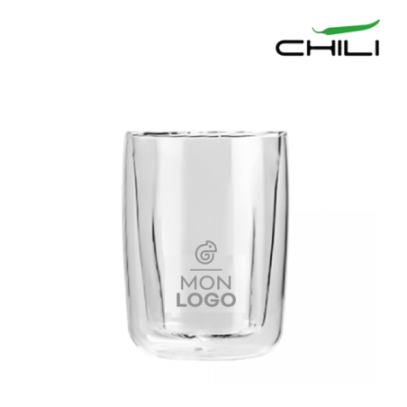 Tasse à café en verre double paroi personnalisable 80ml Tasse à café en verre double paroi personnalisable 80ml