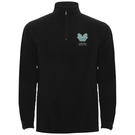 Veste personnalisable en micropolaire 155g/m² Himalaya 1/4 zip pour homme - S à 2XL