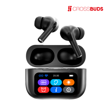 Ecouteur sans fil ANC avec écran personnalisé inclus à partir de 200 pcs - Crossbuds