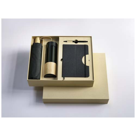 Coffret Cadeau Départ Collègue – Carnet, Stylo, Porte-clés Et Sac En Organza, Prêt à Offrir