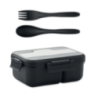 Lunch box publicitaire avec couverts en plastique 1 L - MAKAN Lunch box publicitaire avec couverts en plastique 1 L - MAKAN