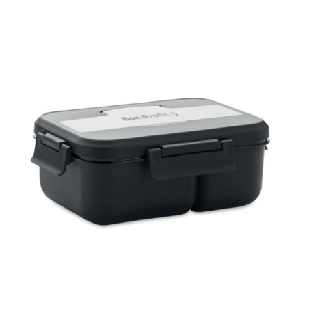 Lunch box publicitaire avec couverts en plastique 1 L - MAKAN Lunch box publicitaire avec couverts en plastique 1 L - MAKAN