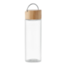 Bouteille en verre personnalisable avec son bouchon en bambou 500ml Bouteille en verre personnalisable avec son bouchon en bambou 500ml