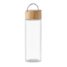 Bouteille en verre personnalisable avec son bouchon en bambou 500ml Bouteille en verre personnalisable avec son bouchon en bambou 500ml