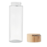 Bouteille en verre personnalisable avec son bouchon en bambou 500ml Bouteille en verre personnalisable avec son bouchon en bambou 500ml
