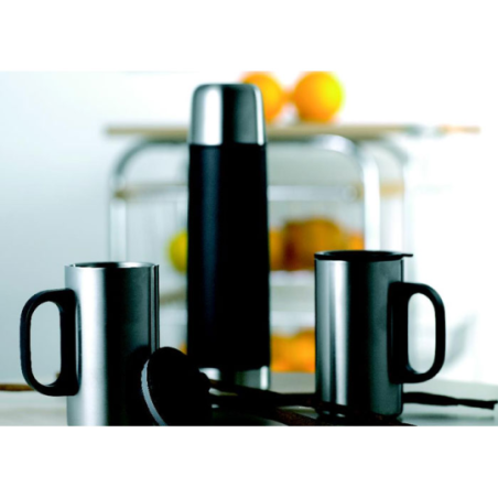 Thermos personnalisé en inox 500ml avec ses 2 tasses en inox 220ml