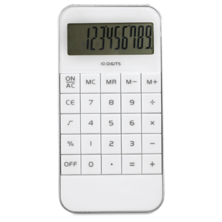Calculatrice publicitaire en ABS 10 chiffres Calculatrice publicitaire en ABS 10 chiffres