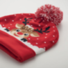 Bonnet de noël publicitaire à pompon tricoté en acrylique