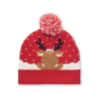 Bonnet de noël publicitaire à pompon tricoté en acrylique