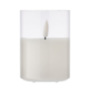 Bougie de cire publicitaire avec led effet flamme réelle diamètre 7,5cm Bougie de cire publicitaire avec led effet flamme réelle diamètre 7,5cm