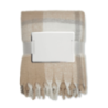 Couverture personnalisable en mohair recyclé à carreaux - QUET