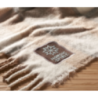 Couverture personnalisable en mohair recyclé à carreaux - QUET