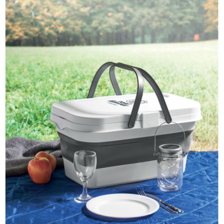 Panier de pique-nique pliable avec son plateau - 16L