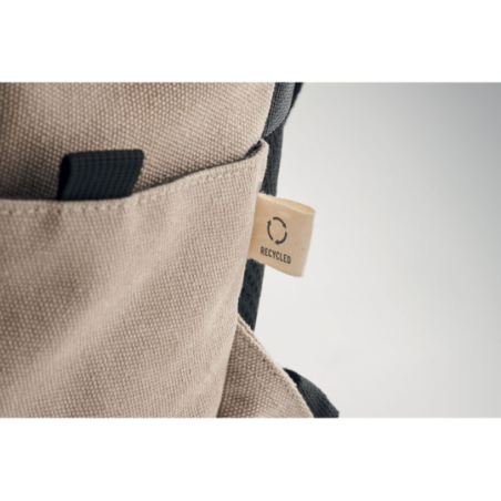 Sac à dos personnalisable pour ordinateur 15" en coton recyclé - LEIRUR