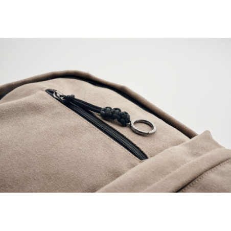 Sac à dos personnalisable pour ordinateur 15" en coton recyclé - LEIRUR