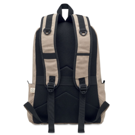 Sac à dos personnalisable pour ordinateur 15" en coton recyclé - LEIRUR