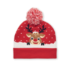 Bonnet de noël publicitaire à pompon tricoté en acrylique