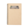 Carnet personnalisable A5 avec couverture en carton recyclé et marquage "Merry christamas" en bois - Noylax Carnet personnalisable A5 avec couverture en carton recyclé et marquage "Merry christamas" en bois - Noylax