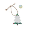 Suspension personnalisable en papier ensemensé en forme de sapin Suspension personnalisable en papier ensemensé en forme de sapin