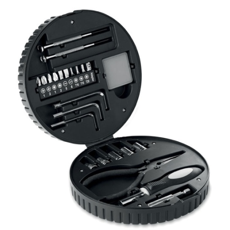 Set d'outils publicitaire en forme de roue Set d'outils publicitaire en forme de roue