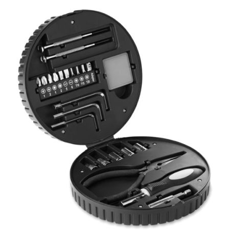 Set d'outils publicitaire en forme de roue Set d'outils publicitaire en forme de roue