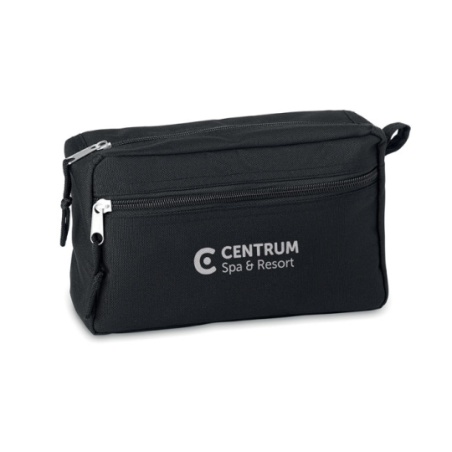 Trousse de toilette en RPET 600D Trousse de toilette en RPET 600D