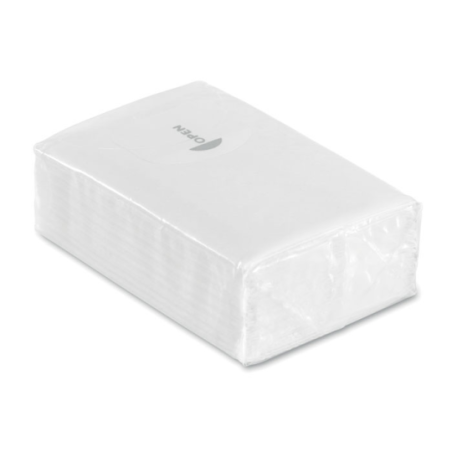Paquet de 10 mouchoirs en papier personnalisable - Atcha Paquet de 10 mouchoirs en papier personnalisable - Atcha