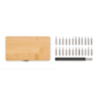 Kit tournevis personnalisable 24 pièces avec étui en bambou
