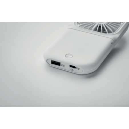 Mini ventilateur portable et pliable publicitaire avec tour de cou réglable 3000 mAh Mini ventilateur portable et pliable publicitaire avec tour de cou réglable 3000 mAh