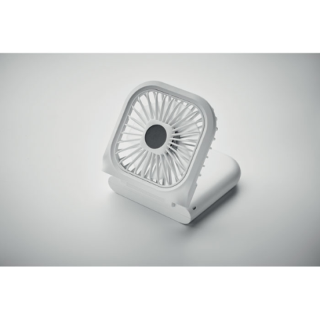 Mini ventilateur portable et pliable publicitaire avec tour de cou réglable 3000 mAh Mini ventilateur portable et pliable publicitaire avec tour de cou réglable 3000 mAh